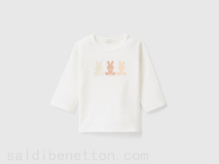 (image for) A Prezzi Outlet T-shirt manica lunga 100% cotone bio